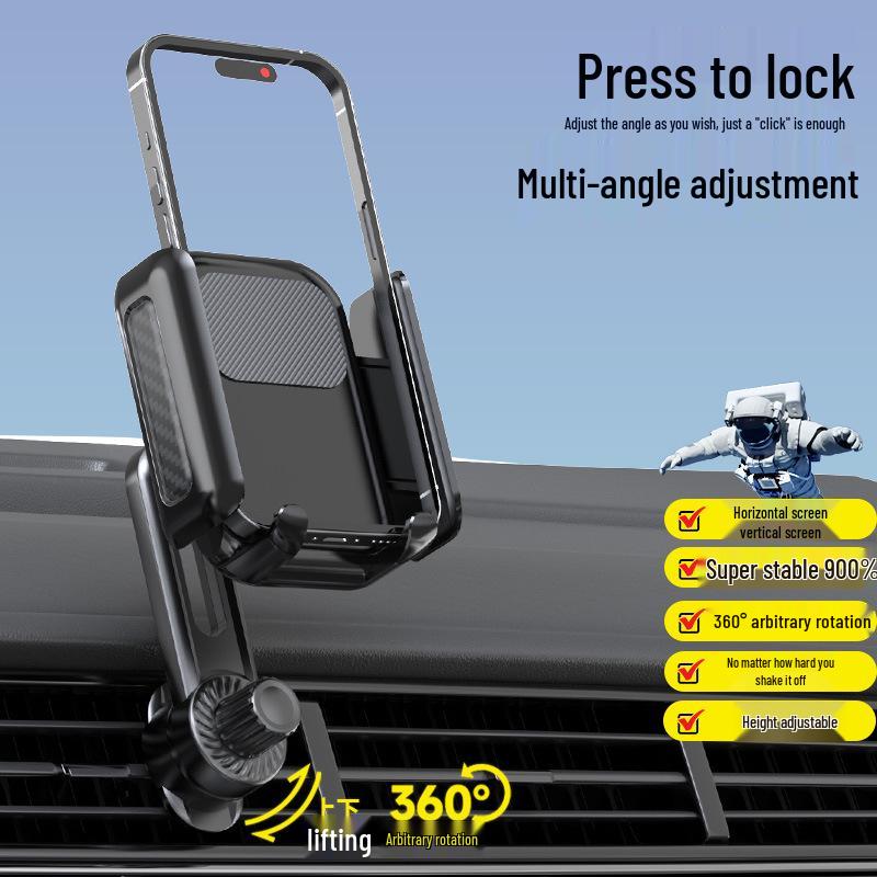 

Car Phone Holder with Adjustable Rod and Rotatable Suction Cup for Air Vent Navigation