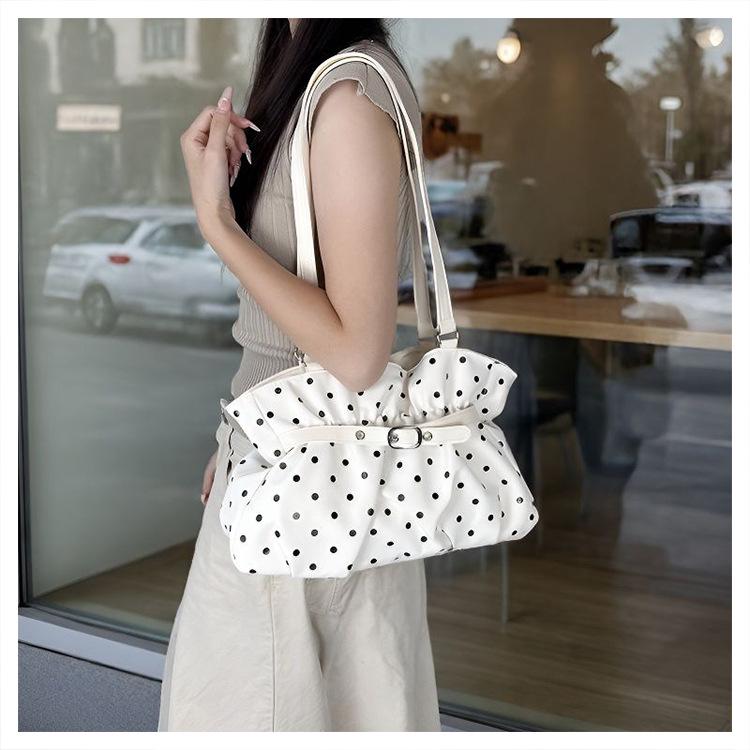 Chic Polka Dot Large Capacity Handbag & Shoulder Bag