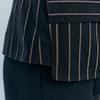 Maxza Stripe Volume Sleeve Tailored Jacket Cc08qj306on