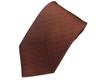 [Fuji Sakura Kobo] Plain Red Brown Silk Necktie, Pearlescent Finish, Persimmon Color, Made In Japan