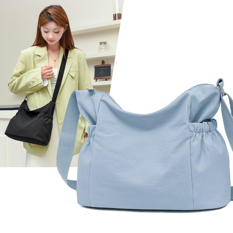 

Новая тканевая сумка Оксфорд для поездок на работу Повседневная Универсальная Большая сумка-тоут Легкая на плечо Женская синий