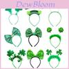 St. St. Patrick's Day Grünes Kleeblatt Haarband Elfenhut Stirnband Set