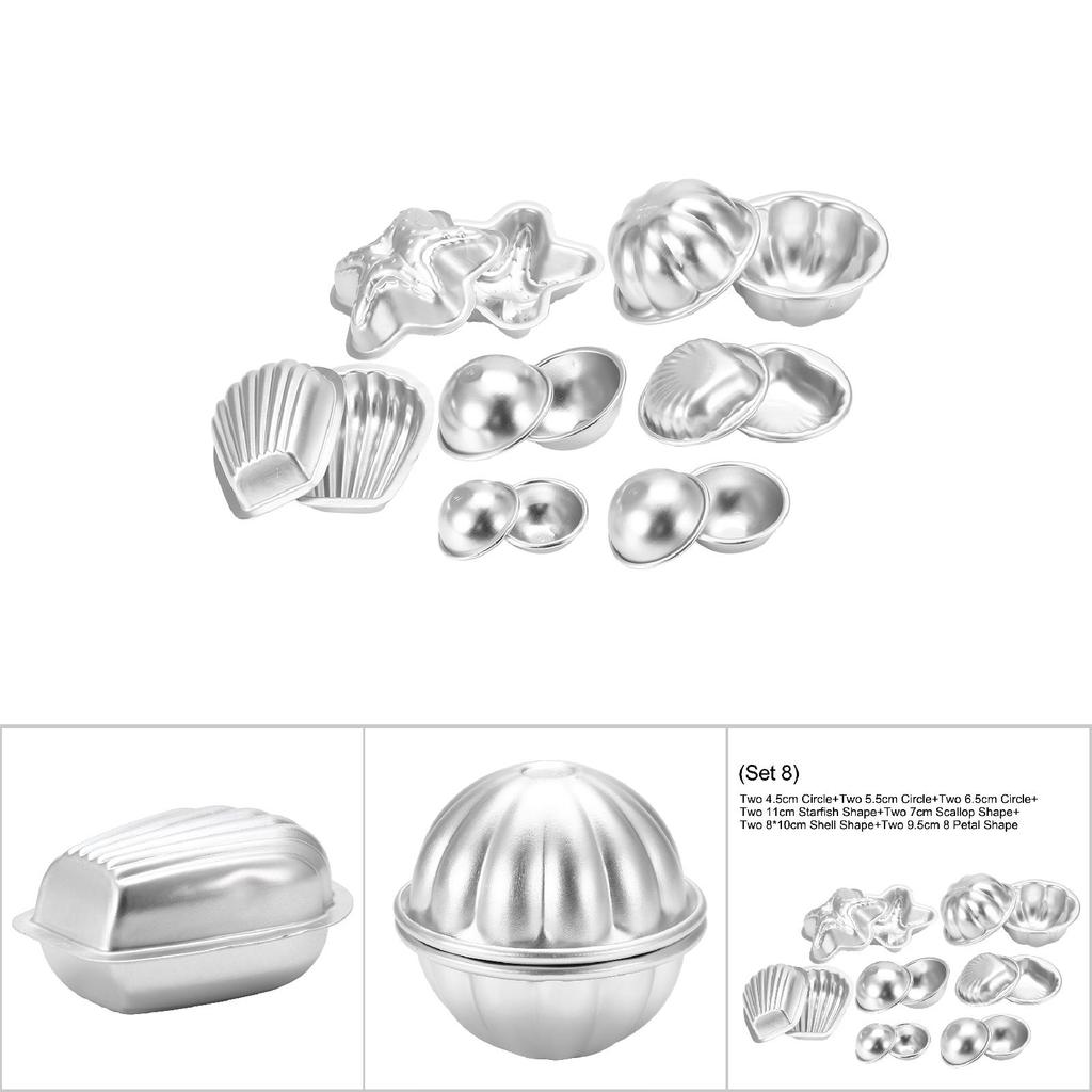 Handgjorda Badbombsformar i Aluminiumlegering Bubblande Hantverk DIY Kakformverktyg