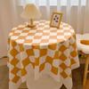 Dustproof Plaid Tablecloth Korean Style Table Cover Set Prop Checkerboard Tablecloth  Coffee Table