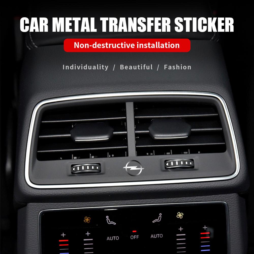 5/10/20pcs Car Interior Nickel Badge Stickers Phone Key Decal Decoration for Opel Astra H G Insignia Mokka Zafira Corsa Vauxhall
