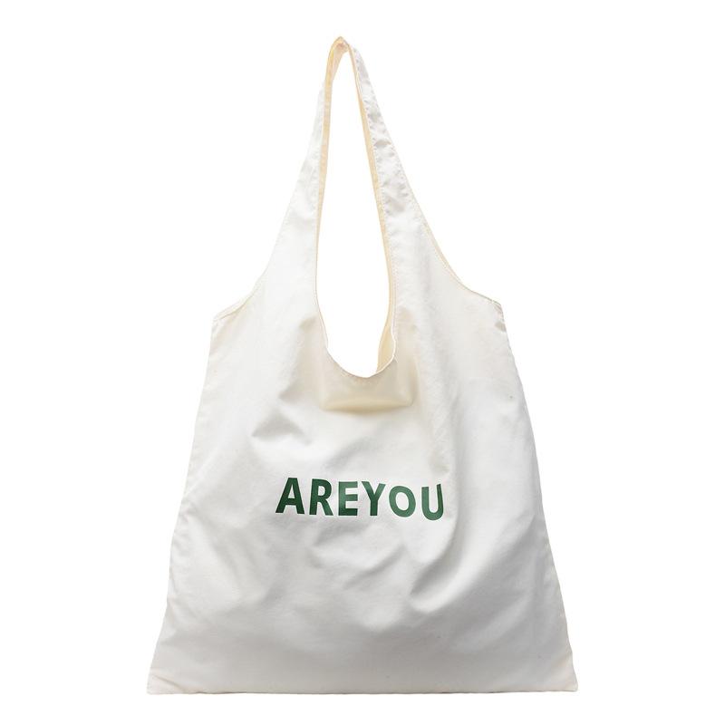 Bag New Large Capacity Shoulder Letter Printed Women's Bag Small Fresh Shopping Bag Versatile Cloth Bag Women