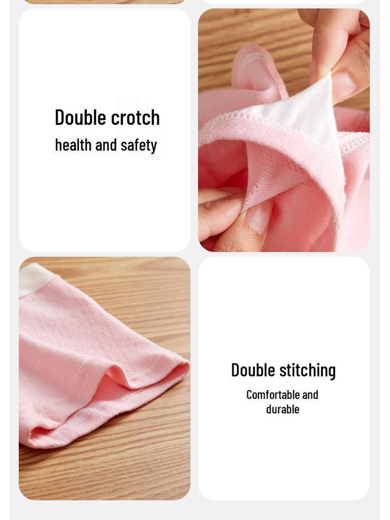 Girls' Antibacterial Cotton Boxer Briefs - Comfortable Fit for Middle & Big Kids
