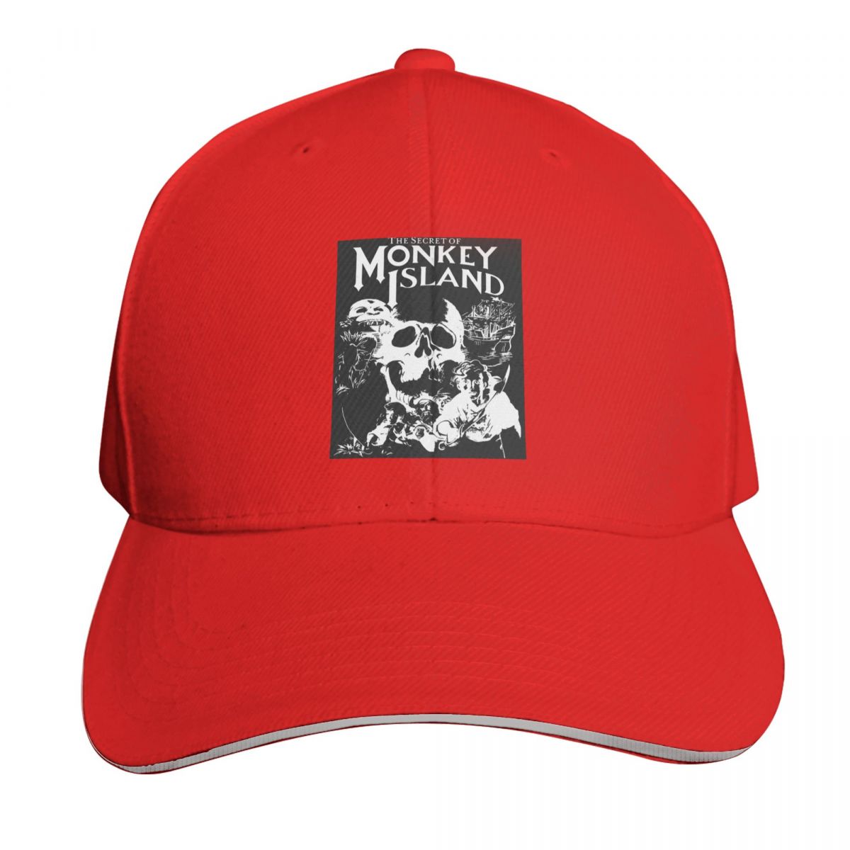 

The Secret Of Monkey Island Melee Island Cap Fashion Casual Baseball Caps Adjustable Hat Hip Hop Summer Unisex Baseball Hats One Size