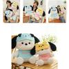 Cute And Soft Pochacco Dog Plush Toy Cartoon Doll For Girls With Eye Mask Feature