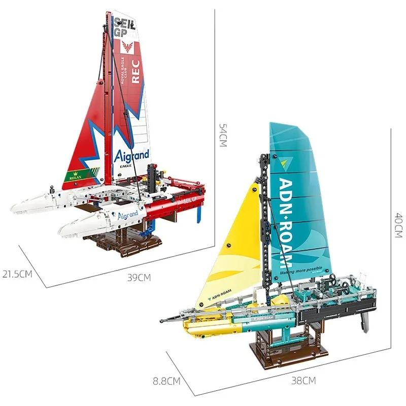 Stadt Segelboot Bausteine Hochseetauglich An Bord Klassisch Urlaubs Schnellboot Modell Steine Kinder Lernspielzeug Geburtstagsgeschenke