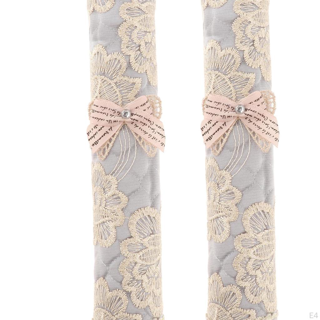1 Pair Refrigerator Door Handle Lace Cover Kitchen Appliance Handles Gloves for Fridge Oven