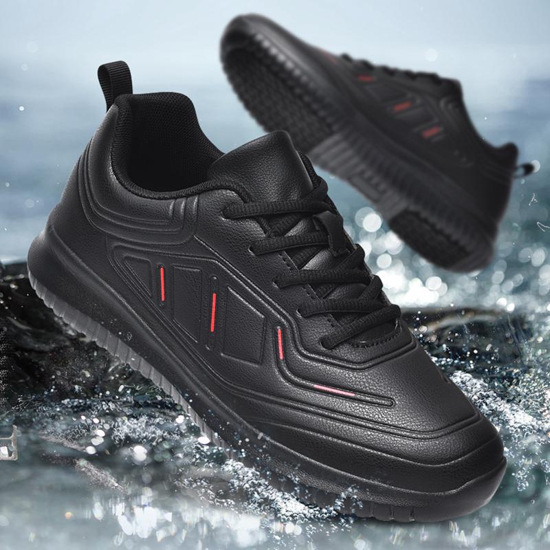 

Hotel chef shoes four seasons light non-slip soft sole kitchen work shoes men s plus size breathable fashion casual walking shoe 37