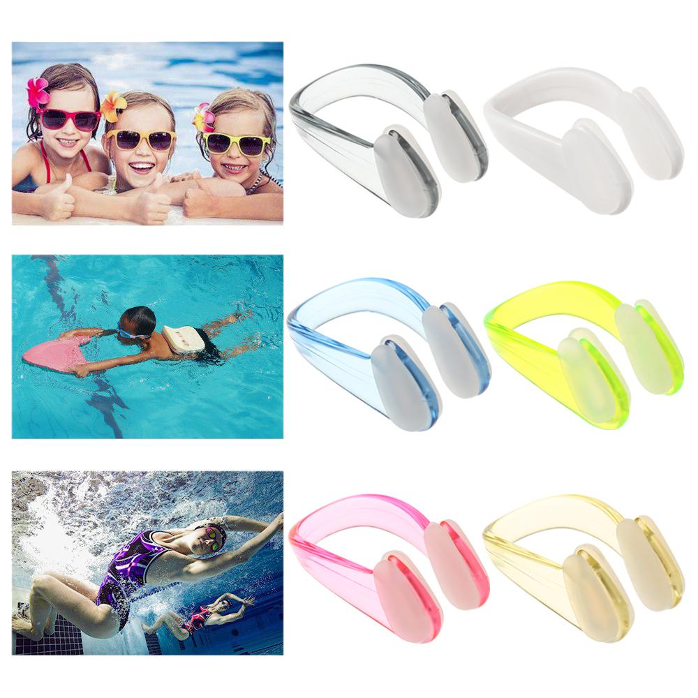 4pcs Small Size Silicone Waterproof Earplug Suit Swim Earplug Swimming Nose Clip Pool Accessories