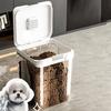 Moisture-Proof Pet Food Storage Container Transparent Large Capacity Grain Storage Box Insect Proof Flip Cover