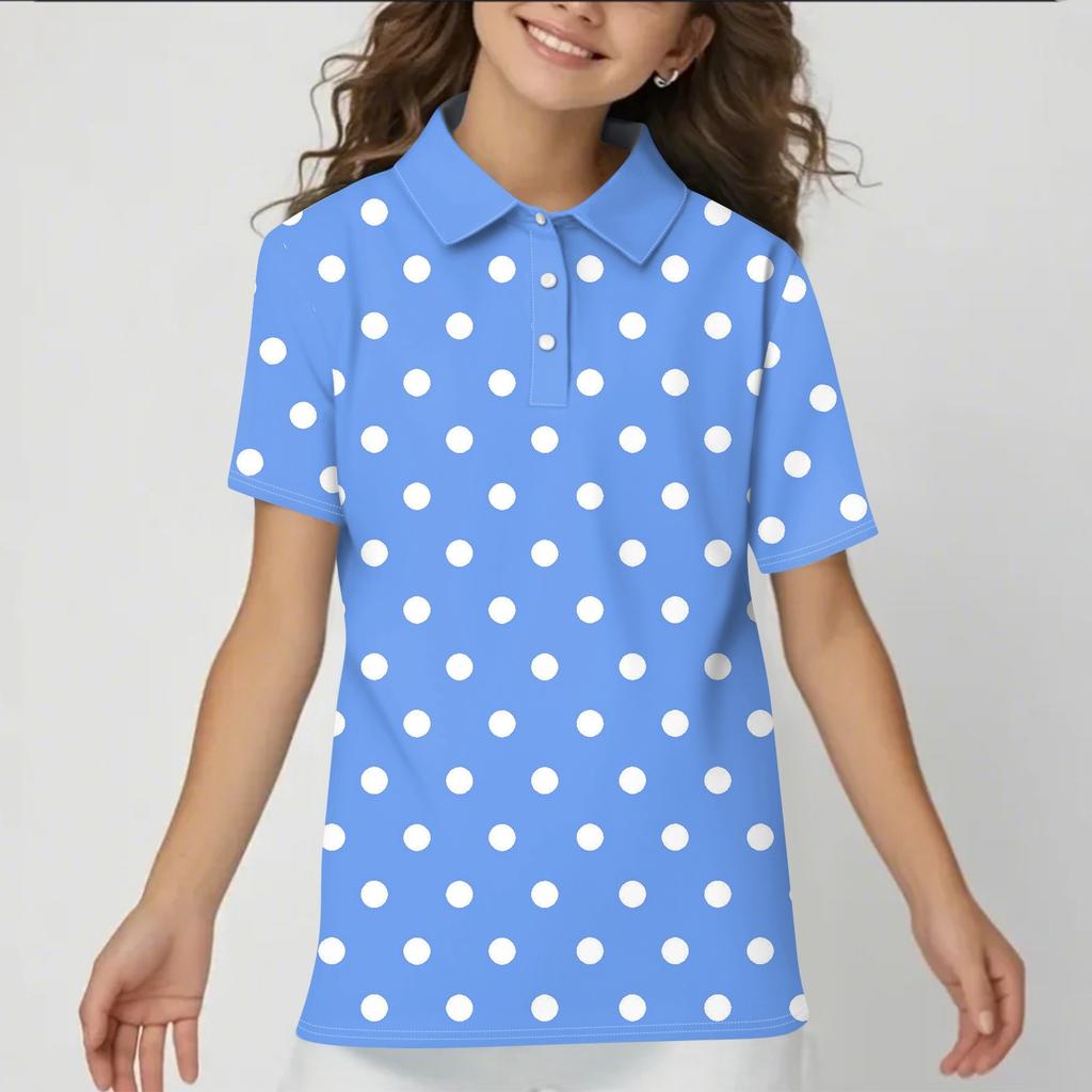 Children's Daily Casual Short-sleeved Print Tops T-shirts  Shirts