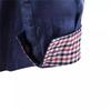 Spring And Autumn Men's Casual Shirt Pocket Patchwork Cotton Slim Denim Shirt
