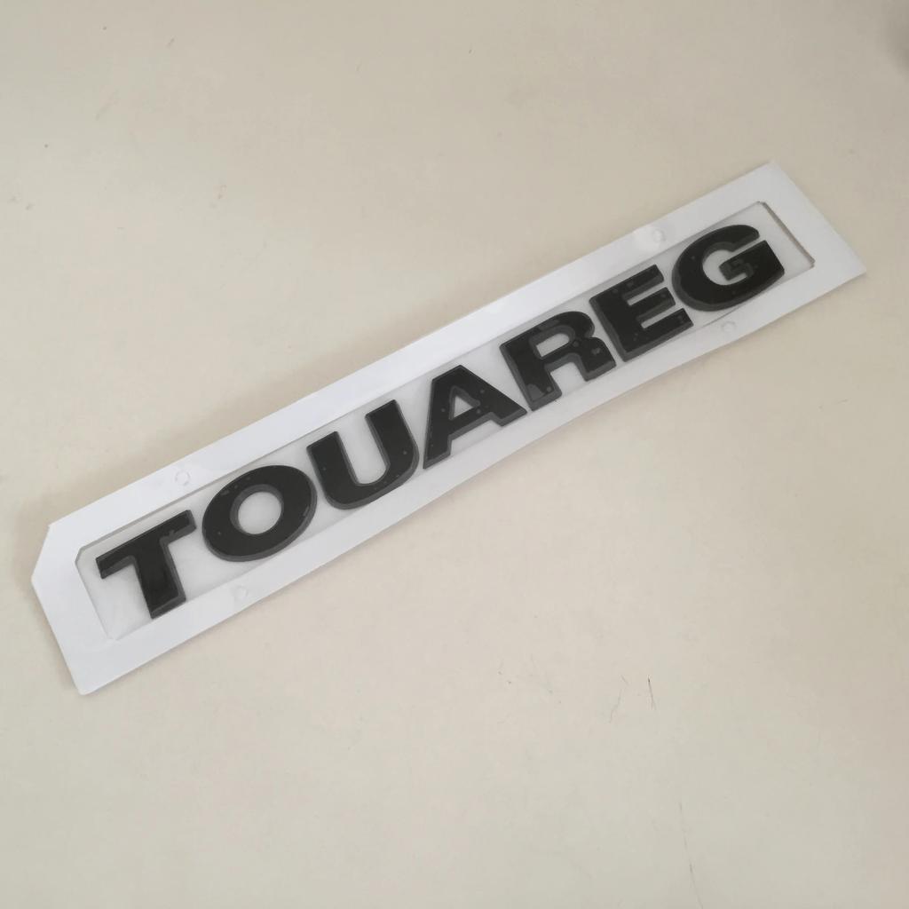 1pcs 3D ABS TOUAREG Car Letters Rear Bumper Trunk Emblem Sticker Badge Decal styling auto Accessories