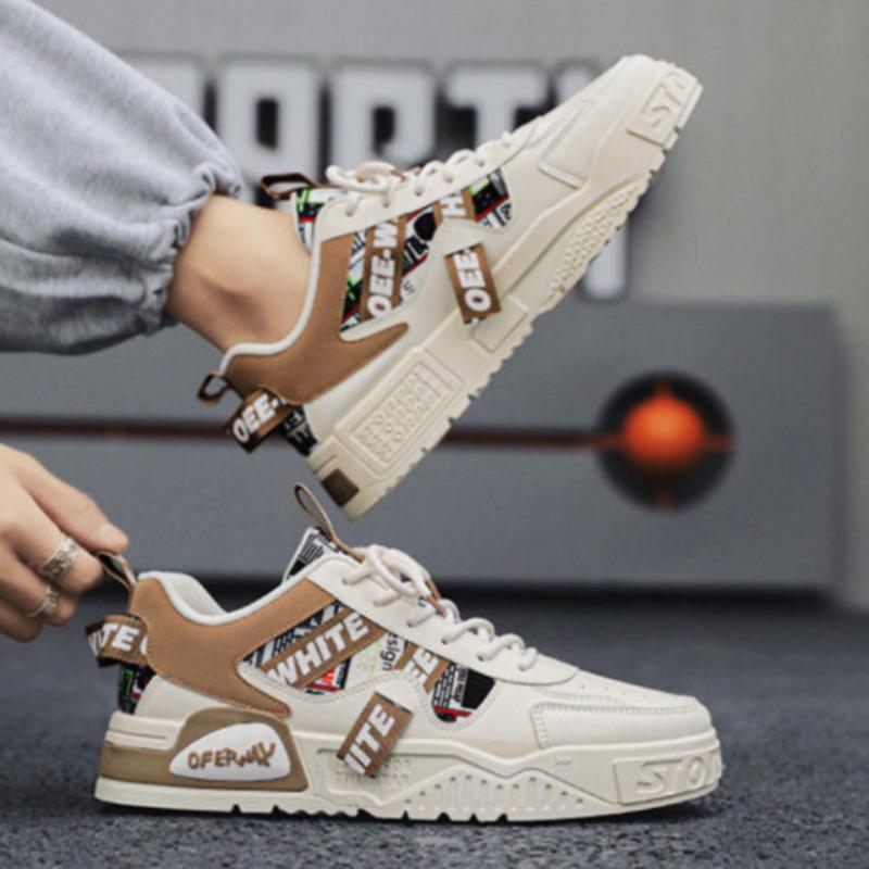 Fashion Large Size48 Men Sneakers High Quality Leather Casual Shoes Fashion Skateboard Shoes for Men Tenis Training Shoes Zapatos Hombre