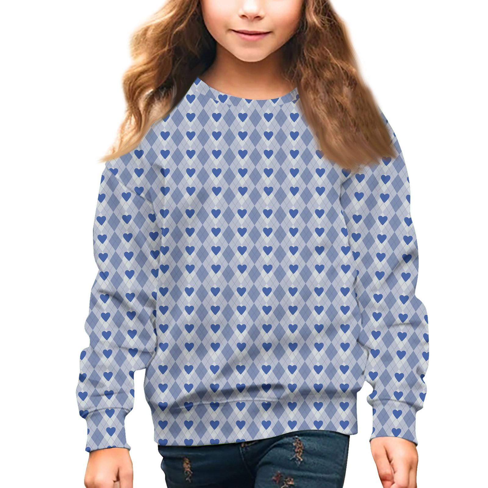 

Дитячі пуловери з круглим вирізом для дітей на День Святого Валентина 160 білий