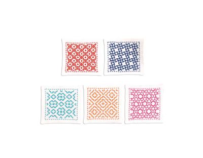 Thread Sashiko Kit, Single-Stitch Coaster, SK-293