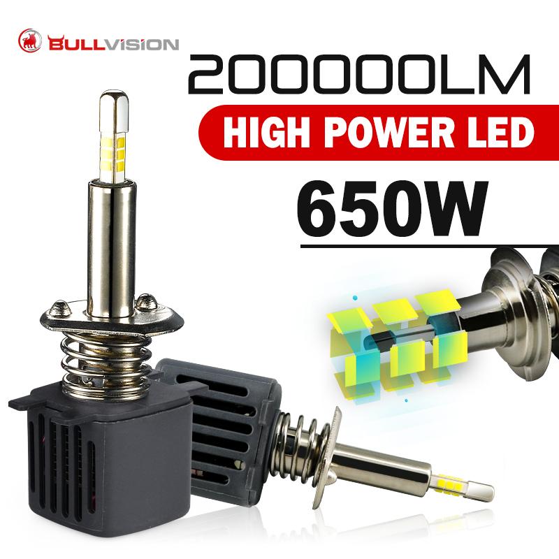 

H7 Led With SAMSUNG CSP 360 degree H4 Headlight Bulbs H1 H8 H9 H11 9005 HB3 9006 HB4 6500K 4 Side Fog BulbTurbo Car Light Auto 9006/HB4