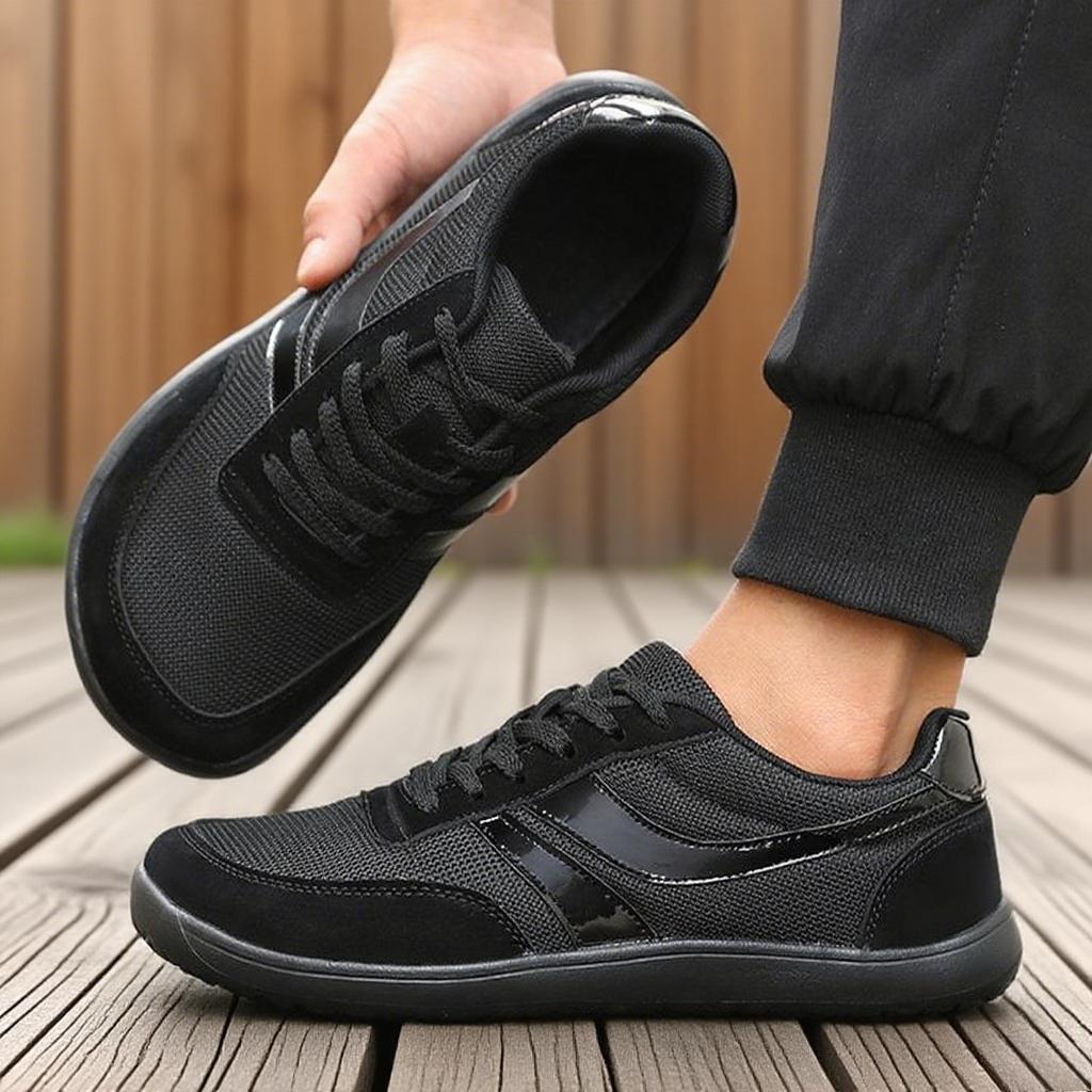 Men's and women's wide toe sports shoes, mesh breathable walking shoes skateboards high-quality classic striped casual shoes