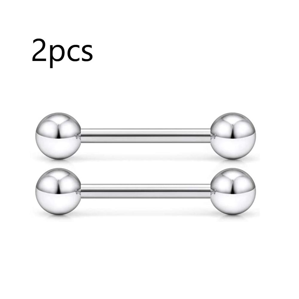 

2pcs 14G 16G Stainless Steel Externally Threaded PA Tongue Nipple Shield Barbell Ring Bar Body Piercing Jewelry Retainer 16mm 1.6X12X5mm&Hoop&Eyebrow Jewelry&Body
