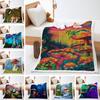 Funny Cartoon Mushroom Print Thickened Lamb Wool Crystal Fleece Retro Blanket Blanket Minimum Order One Piece