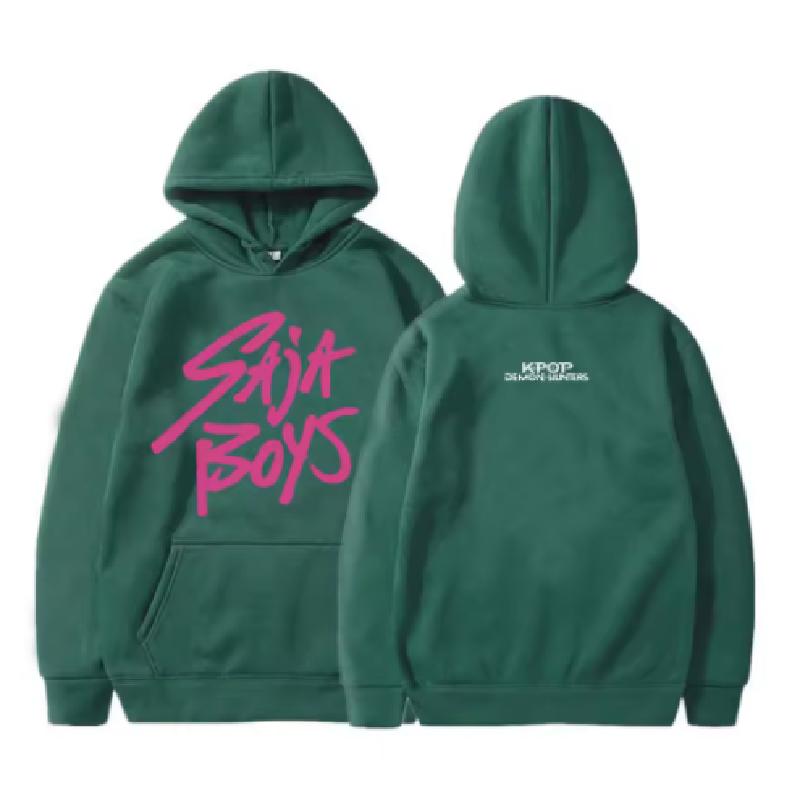 KPop Chasseurs de Démons Saja Garçons Sweat à Capuche Manches Longues Impression Film Molleton à Capuche Décontracté Pullovers Streetwear Femmes