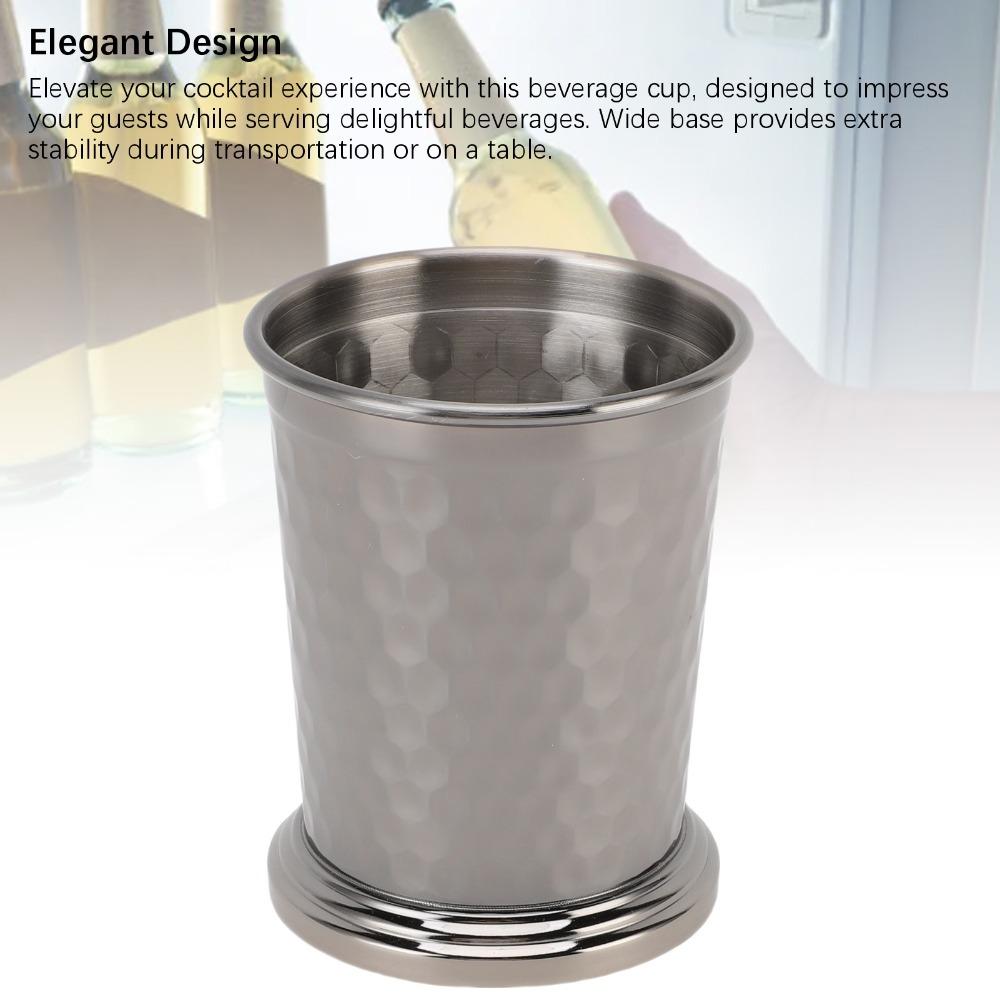 400ml Stainless Steel Drinking Cup 304 Stainless Steel Drinking Glass Elegant Beverage Cup  Home