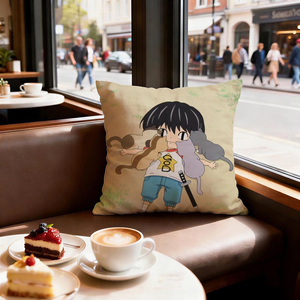 Anime Kotaro Lives Alone Cushion Cover Decorative Cushions Covers Cover Sofa x Pillow Piece x x Pillowcase