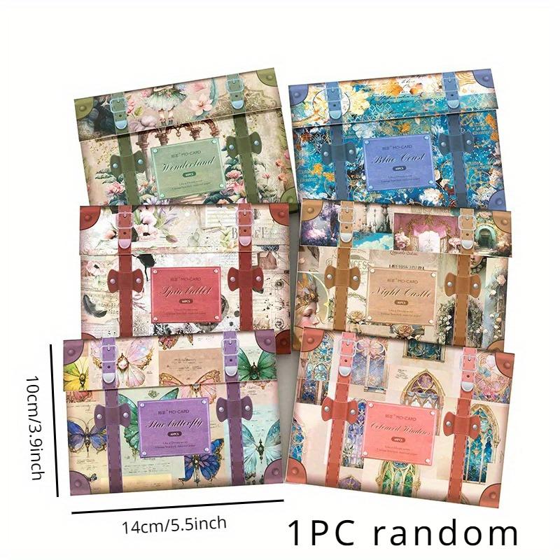 

60 листов винтажной бумаги для скрапбукинга своими руками, конвертов для заметок, художественного фона, украшения, дневника, альбома, коллажа, бумаги для поделок