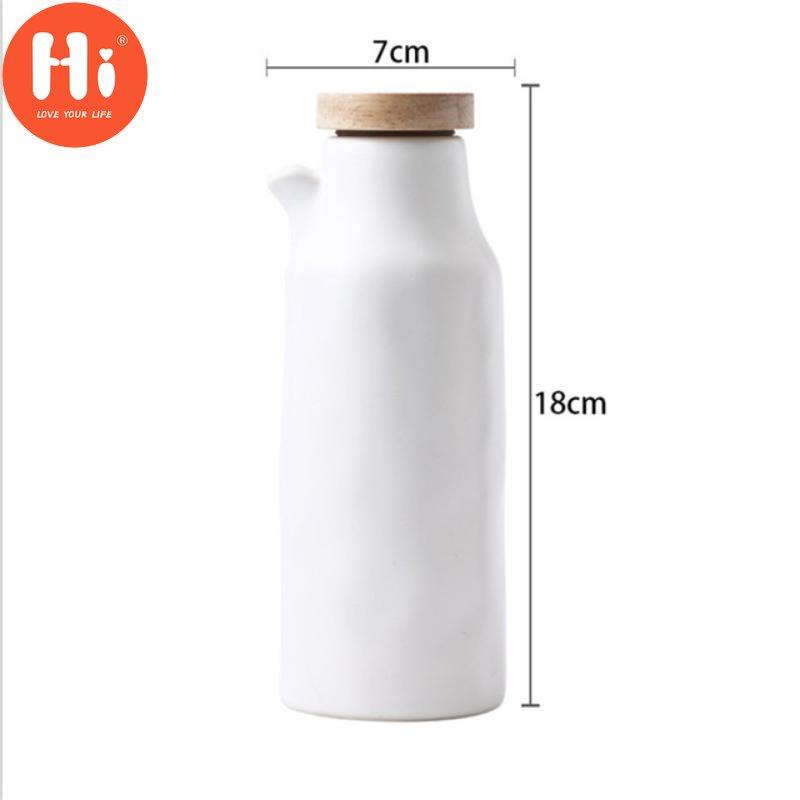 Ahoj 400ml Keramická Uzavřená Láhev na Olej Nepropustná Láhev na Olej Ocet Olivový Dávkovač Koření Olejnička Omáčníky Kuchyňské Nářadí