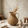 Handwoven Faux Vase for Home Decor, Table Centerpiece
