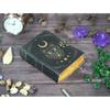 Handmade Leather Journal: Wolf & Moon Embossed Deckle Edge Paper