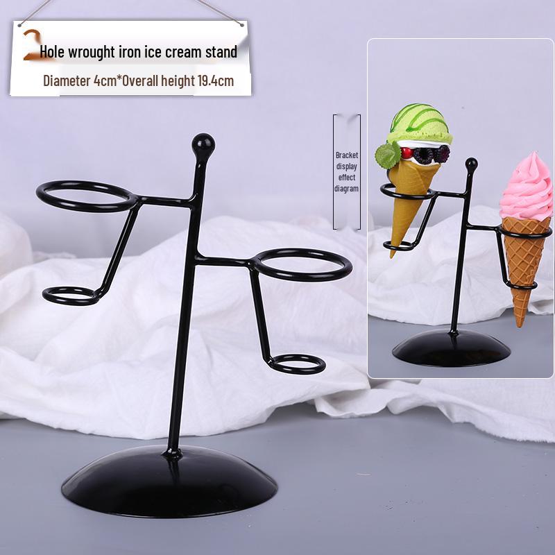 Chocolate Cream Crispy Cone Dessert Toy Photo Prop