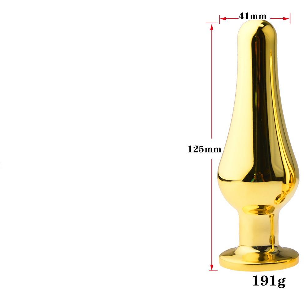 Smooth Stainless Steel Anal Plug Jeweled Butt Plug for Beginner G-spot Massager Sex Toys Dildo for Female Male Anal Beads S/M/L