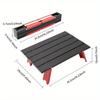 1PC Mesa Portátil Mini de Liga de Alumínio para Exterior Mesa de Lazer Dobrável Ultracompacta Mesa de Camping para Tenda Mesa de Centro