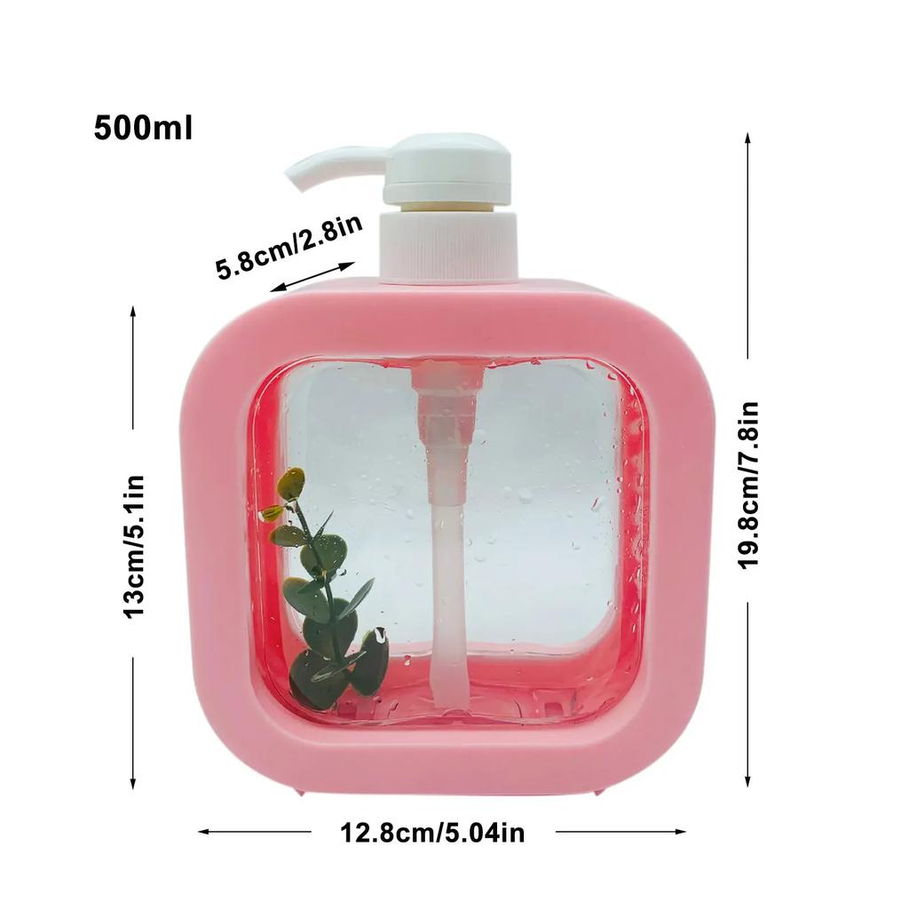 300/500ml Bathroom Soap Dispensers Refillable Lotion Shampoo Shower Gel Holder Portable Empty Bottle