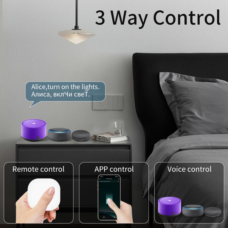 WiFi & RF 2.4G Smart Switch AC100-240V 16A Relay Breaker Cozylife App Remote Control with Alexa Google Home Yandex SmartThings