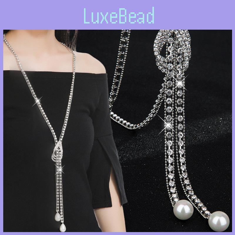 Elegant And Versatile Long Decorative Necklace For Women Perfect For Sweater Outfits