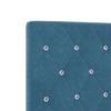 Box Spring Bed with Mattress and Headboard Blue 120 X 190 Cm Velvet