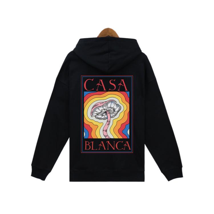 Unisex Trendy European & American Loopback Hooded Sweatshirts - Autumn/Winter, Featuring Loose Casablanca Style