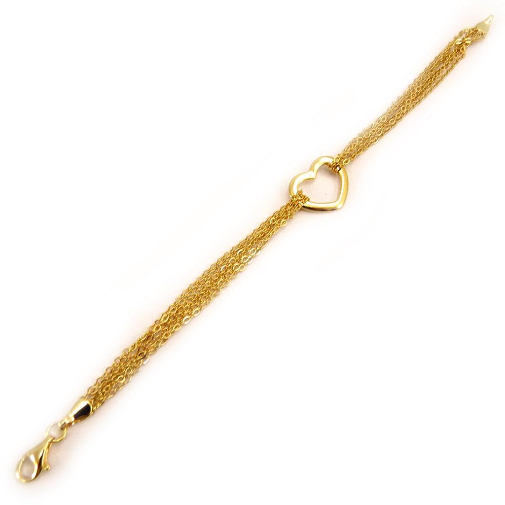 Les Trésors De Lily [D7943] - Vergoldetes Armband ‚Love Love‘