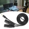 Plug and Play Microphone Cable 1/8 Inch to 3-Core Double XLR Audio Adapter Cable  Audio Recording