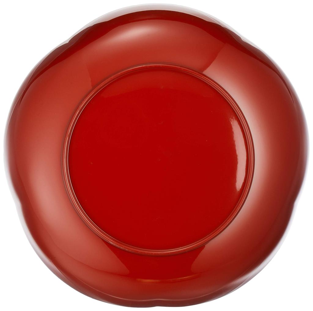 Mitani Yamanaka Lackware Große Yamanaka Folie Süßigkeiten Millennium Bild Schale, Gold, 18,5cm, Lackware, Handwerk, Pflaumenförmige Schale, Schriftrolle, M17267-6