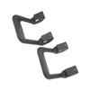 Truck Side Step Set Black Powder Coated Cast Aluminum Rugged Anti Slip Step Pad Universal Fit Replacement for Chevy