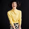 Le Kasha Women's Velvet Sweater: Autumn Winter, Half-High Neck, Soft, Loose, Slimming Knit.