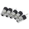 5Pcs Silver Pj392 3.5Mm Stereo Female Audio Headphone Connector Jack Socket Plug