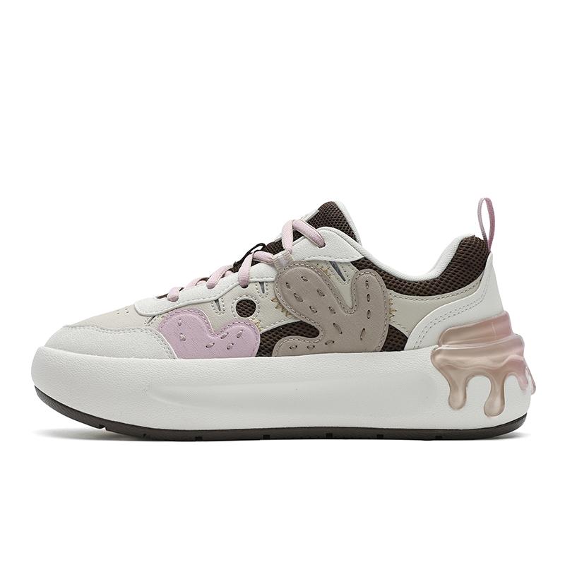 Fila Cacti Casual Shoes Fashion Versatile Simple Comfortable Lightweight Breathable Low-Top Sneakers Women Sneaker White Brown F12W531208FAC